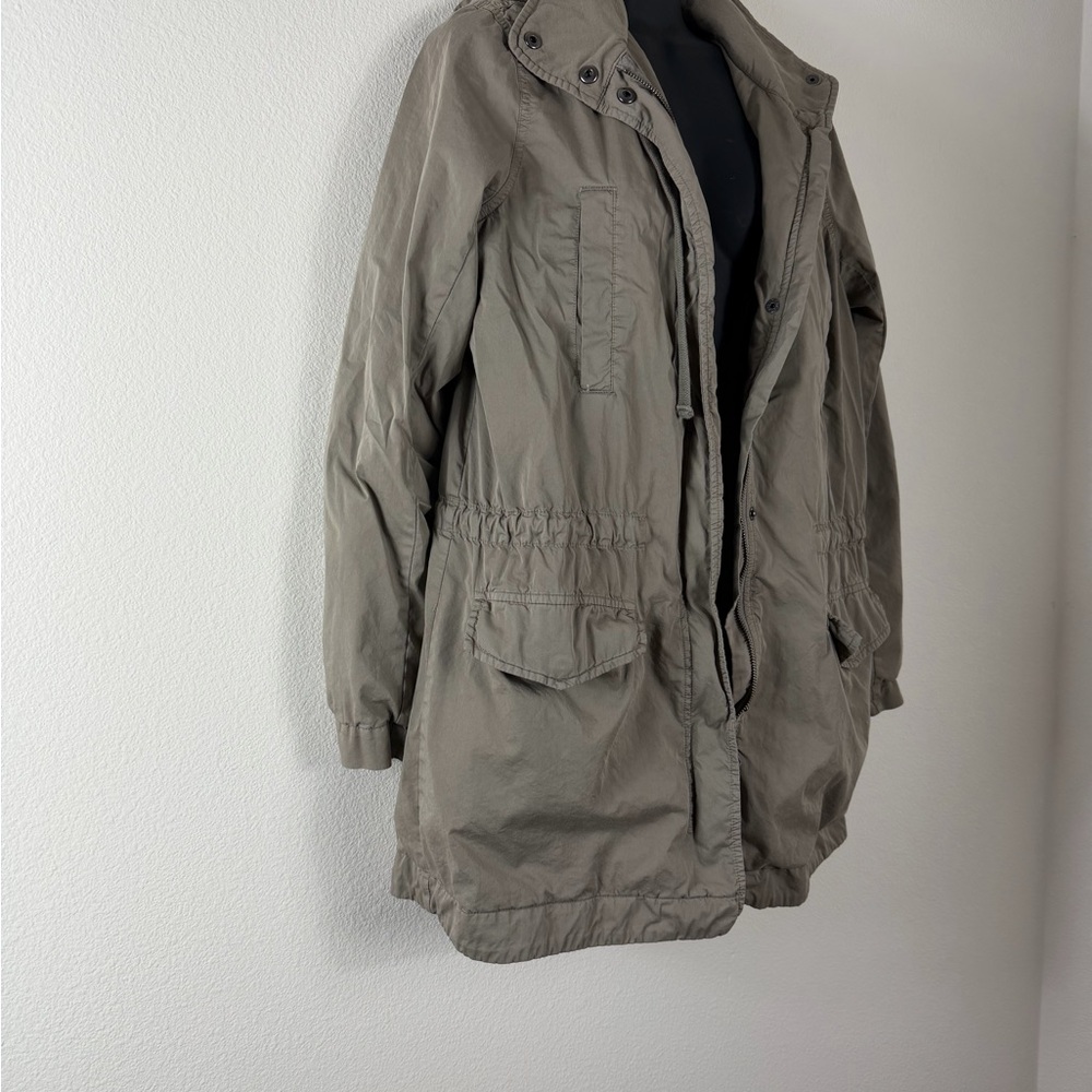 James Perse Khaki olive green parka Utility Jacket - Picture 3 of 7